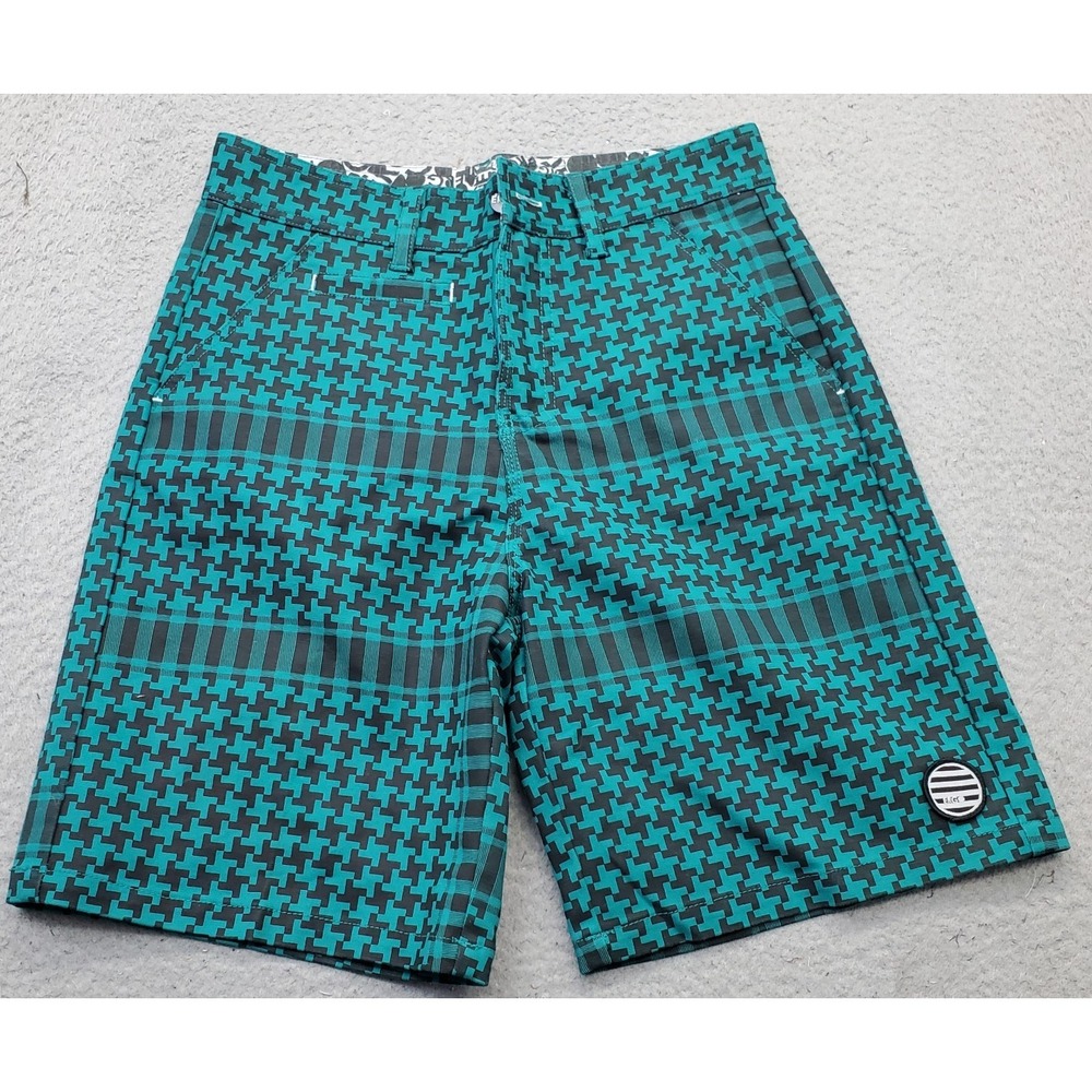 ERGO Golf Short Womens 28 Multi Geo Print Stretch Performance Athleisure AOP